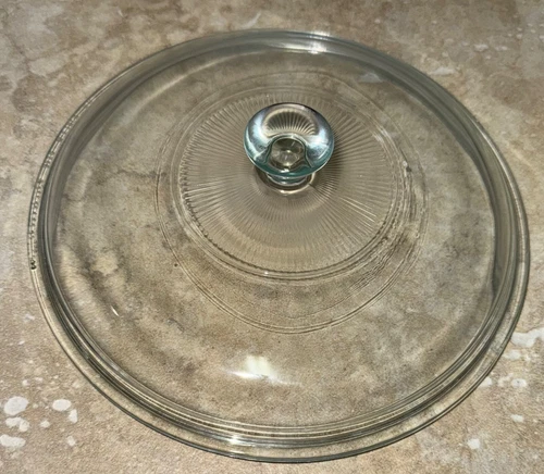 Pyrex Clear Glass Lid Round  Replacement Lid Fits Casserole 6-24-c, 8-3/4"