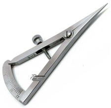 Set of 10 Castroviejo Caliper 0 to 20 mm Straight 3.25" Ophthalmology Instrument