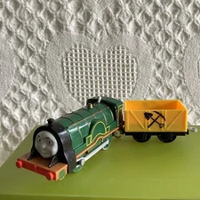 Emily Trackmaster Thomas & Friends Tank Engine Motorized Green & Cargo Car 2013