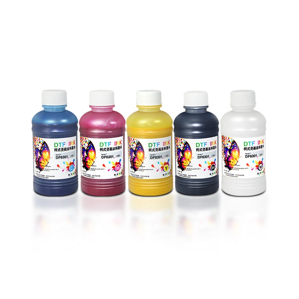 5 X 250ML DTF INK SET CYMKW For ACHI A3 A4 DTF 1390 Printer Colorful - Image 3 of 4