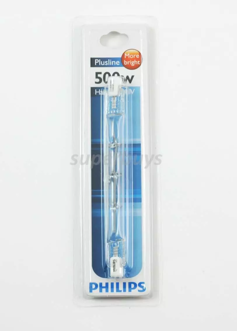 500W Philips Plusline R7 Linear Tungsten Halogen Lamp Light Globe 118mm 240V