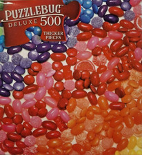 500 Pieces Jigsaw Puzzle Rainbow Jellybeans 20 X 12 Puzzlebug Deluxe