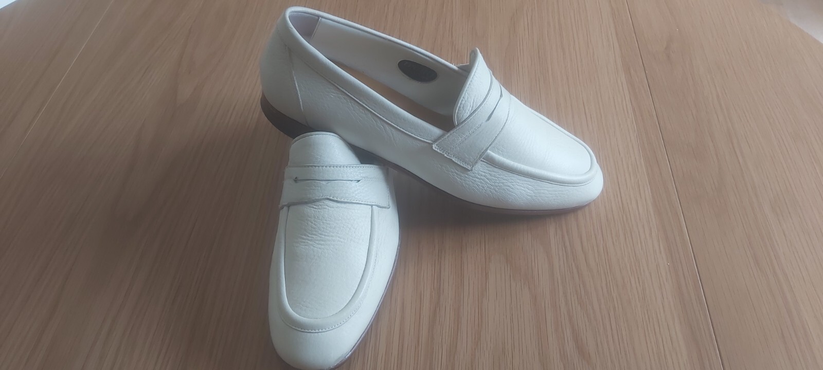Aquila white leather shoes 41 image 5