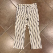 Anthropologie Pilcro  The Letterpress High Rise Bootcut Jeans White Sz 27