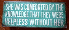 Mini Wood Sign~Teal in Color~Rustic Style~6" x 2"~301