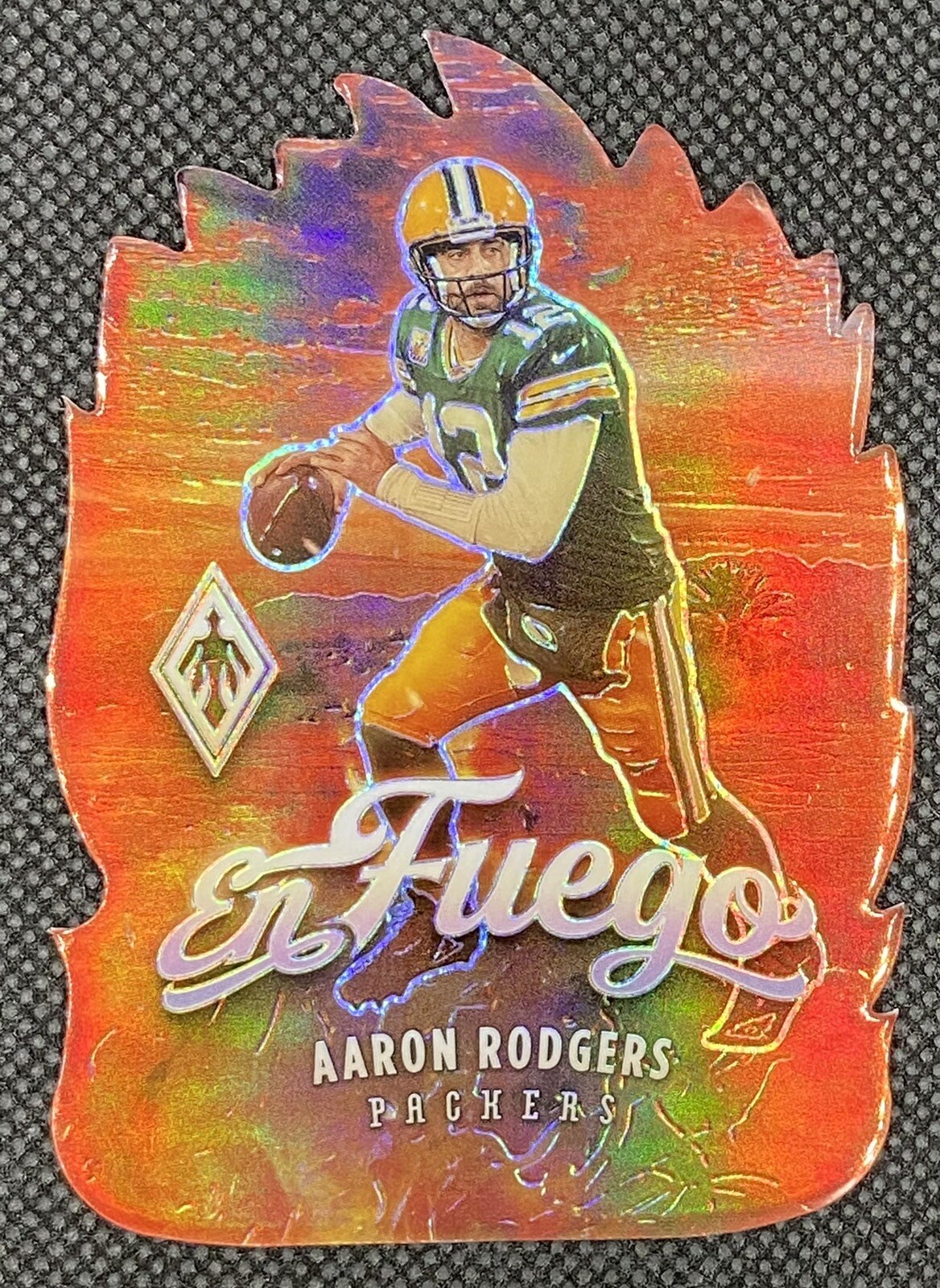 2021 Panini Phoenix Aaron Rodgers En Fuego Die Cut SSP 🔥Case Hit🔥
