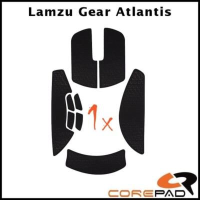 Corepad Soft Grips black Lamzu Atlantis Superlight Mouse Grip Tapes Stickers