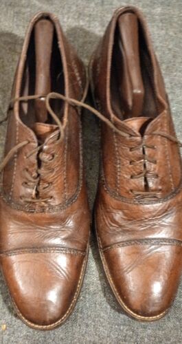J. Murphy by Johnston & Murphy Novick Brown Cap Toe Mens Dress Shoes Size 12 - Picture 1 of 8