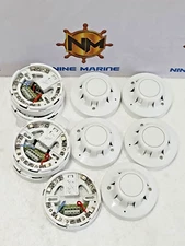 LOT OF 5 APOLLO DISCOVERY 58000-600MAR OPTICAL SMOKE DETECTOR WITH BASE