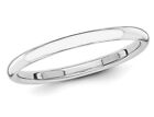 Ring in 14K White Gold Ladies 2mm Stackable Wedding Band
