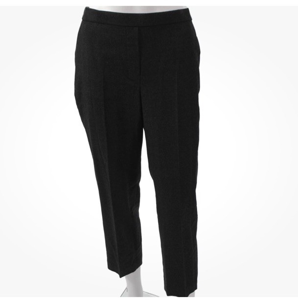 NWT Theory Womens Dress Pants Gray Virgin Wool Pull On Size 4