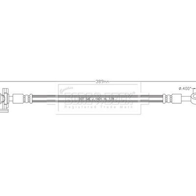 BORG & BECK Bremsleitung BBH8906