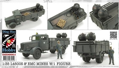 Ding-Hao Hobby DH96004 1/35 L4500S&EMCII Mine (w/Naval Officer 1pc)