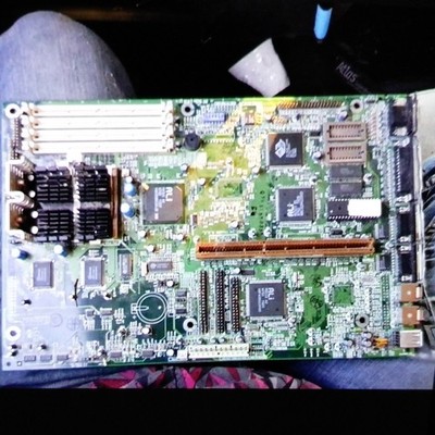 Vintage Computer Motherboard Mainboard PCB 4 RAM Slots ISA PCI Expansion