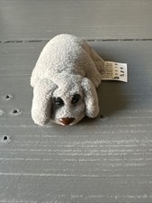 Vintage 1995 Galoob Pound Puppies Mini Babies Gray Soft Dog Toy 2.5"