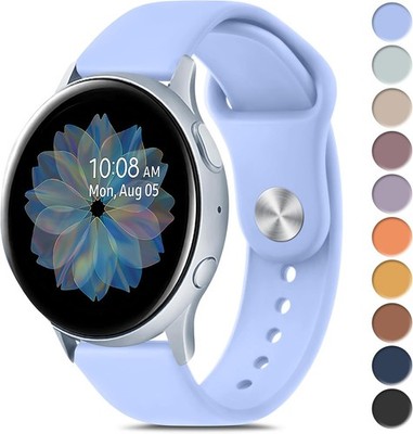 Soft Silicone Strap Compatible with Samsung Galaxy Watch Active 2 40mm 44mm