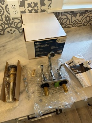 PROFLO Bathroom Faucet Centerset  w/ Pop-Up Drain Polished Chrome PFWSC4840CP