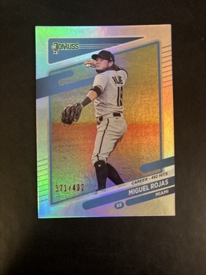 2021 Panini Donruss - Miguel Rojas #210 Season Stat Line /492