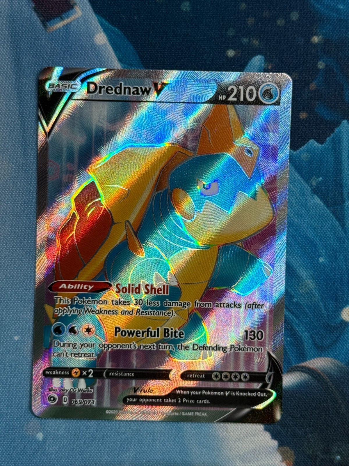 Pokemon 2020 Drednaw V 69/73 Champion's Path Ultra Rare NM