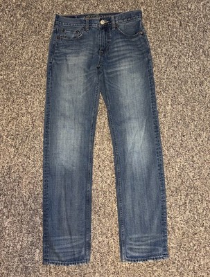 American Eagle Jeans Mens Size 30x34 Blue Original Straight 100% Cotton 31x33