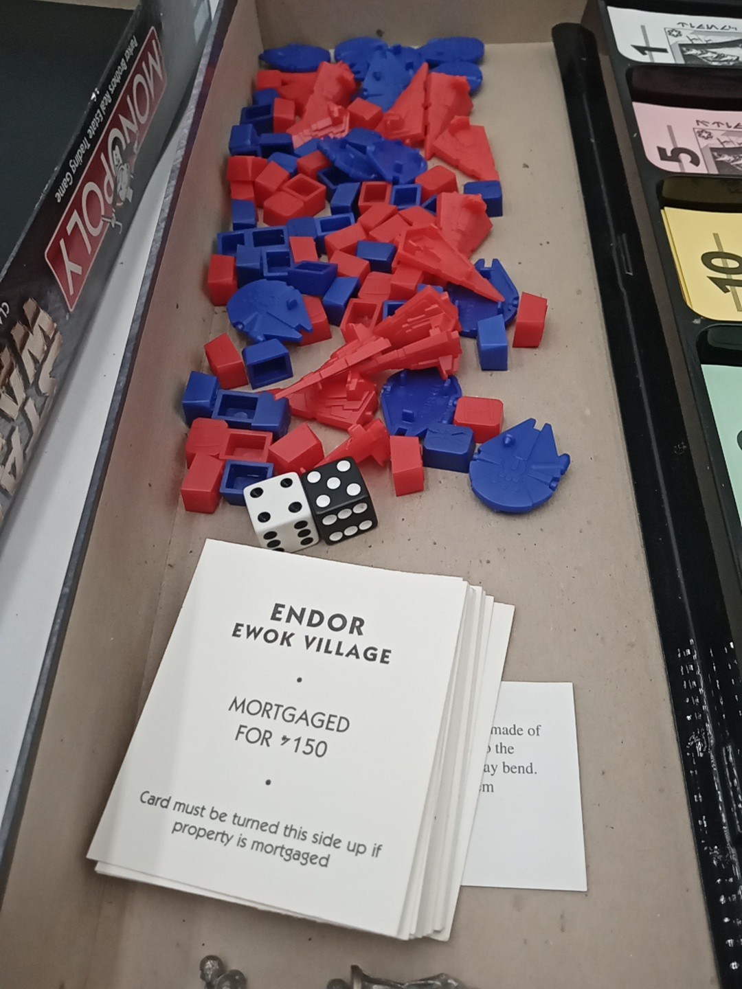 Monopoly: Star Wars Classic Trilogy Edition 1997 Parker Brothers game #uis1