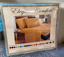 Elegant Comfort Luxury Soft Solid 4 Pc. Sheet Set-Full SIZE TEAL/TURQUOISE