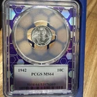 1942 Mercury Dime Silver 10C MS 64 PCGS