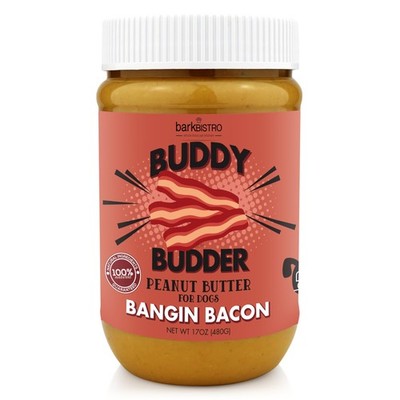 Bangin Bacon Peanut Butter, 100% Natural, 17oz, Dog Treat, Pill Pocket, Made ...