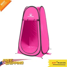 Compact Pop Up Pod for Shower & Changing – Portable Privacy Tent in Pink