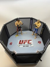 UFC MMA Zuffa Octagon Ring Playset Plus Machida Liddell Figures Jakks Pacific