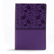 Kjv Large Print Personal Size Reference Bible, Purple L -  NEW Holman Bible St 2