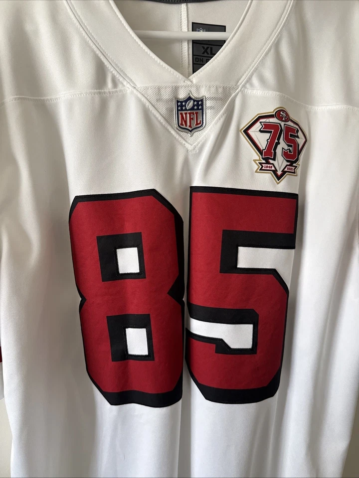 Camiseta deportiva para hombre Nike George Kittle SF 49ers Vapor Lmtd parche 75 aniversario talla XL RARA Foto 2 de 4