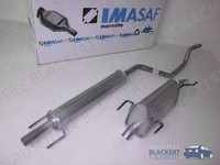 Imasaf Auspuffset Mitteltopf+Endtopf für Opel Meriva 1.4 16V Twinport 2004-2010