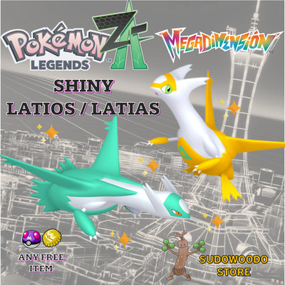 SHINY LATIOS LATIAS POKEMON LEGENDS ZA Z-A DLC 6IV CUSTOM/UNTOUCHED YOUR OT
