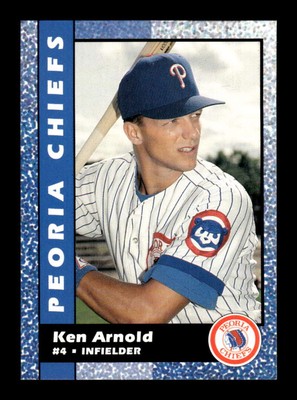 1992 Kitchen Cooked Peoria Chiefs  Ken Arnold BXCP11