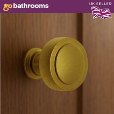 32mm Gold Cabinet Knob Replacement Round Drawer Door Handle Kitchen Door