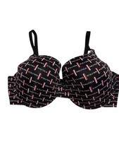 Nautica T Shirt Bra Size 40DD Black Logo Print New Style 5327-28