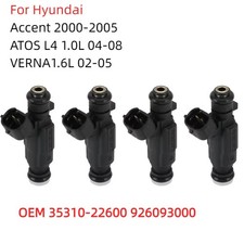 4Pcs Fuel Injectors for Hyundai Accent & Verna OEM Replacement L4 1.0L/1.6L