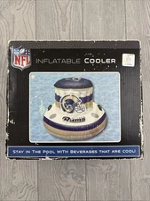 NFL Football Inflatable Floating Cooler St. Louis Rams 32 Quart NOS Pool Can