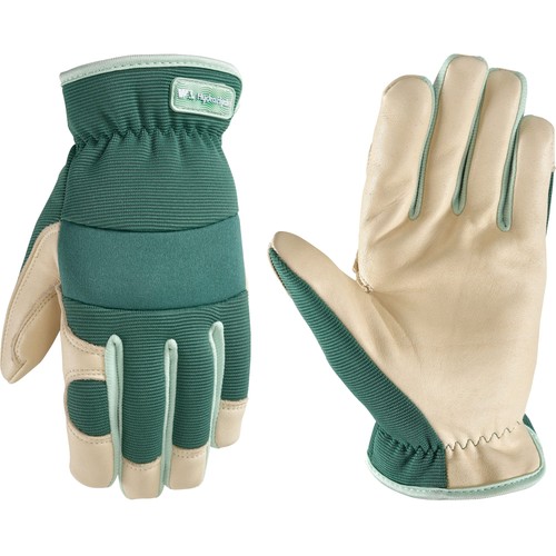 Wells Lamont Women's Work Gloves, Water-Resistant HydraHyde Small, Green 