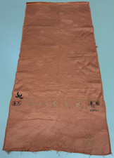 Japanese Vintage Kimono Fabric cloth Boro silk Beige tradition 29.5x13.3 in