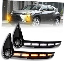 Switchback White/Amber LED Front Bumper Light Daytime Running Lamp Amber