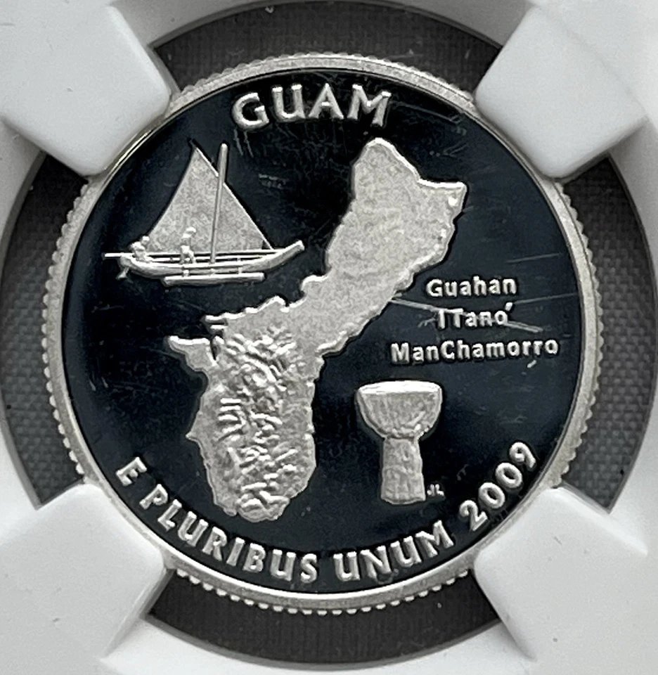 NGC PF69 2009-S Silver Guam Quarter - Image 3 of 4
