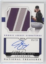 2016 Panini National Treasures Black 5/10 Jon Gray Jonathan #RJSV-JG Auto 4p1