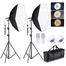 Softbox Lighting Kit - 30"X30" Professional Photography Lighting for Filming,...
