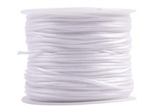 100 Yards 1.5mm Nylon Rattail Satin Silk Trim Cord, Bracelet Making String for C