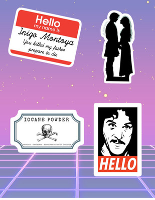 Princess Bride 4pc 80's Movie Sticker Pack