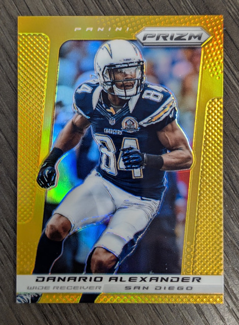 2013 Panini Prizm NFL Danario Alexander Gold Prizm Parallel #07/10 TRUE GOLD