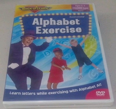 Alphabet Exercise Rock 'N Learn DVD NEW Ages 3-5 Common Core Learn Homeschool