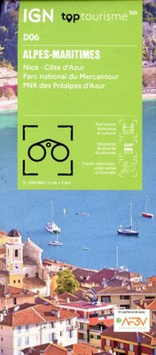 6 Alpes Maritimes | 1:100000 | (Land-)Karte | IGN Top 100 départemental | 2024